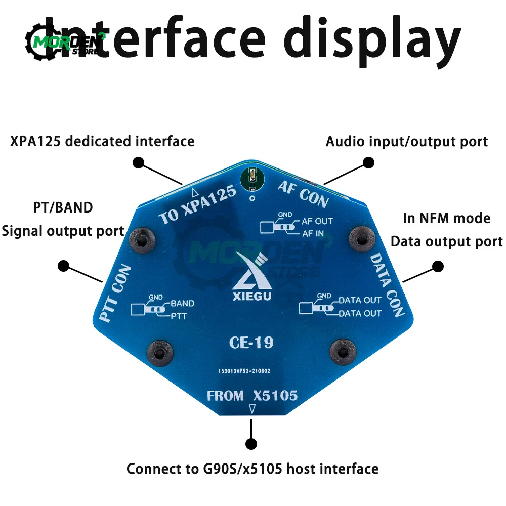 Original Xiegu CE-19 CE19 DataXiegu CE-19 CE19 Data Interface Expansion Card For XIEGU G90 X5105 ACC PTT XPA125 Tool Accessories