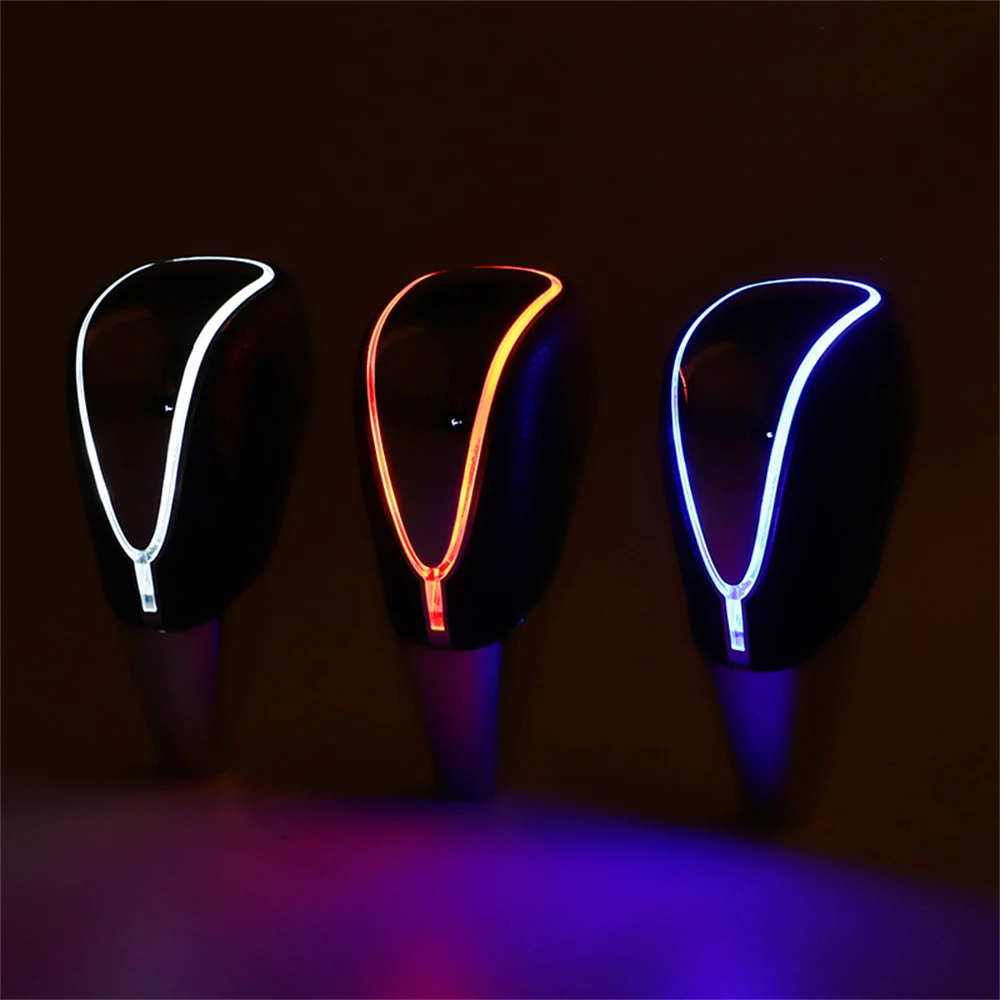 Car 7 colors changes Activated Gear Shift Knob Car LED Gear Handball Light Cigarette Lighter Charger