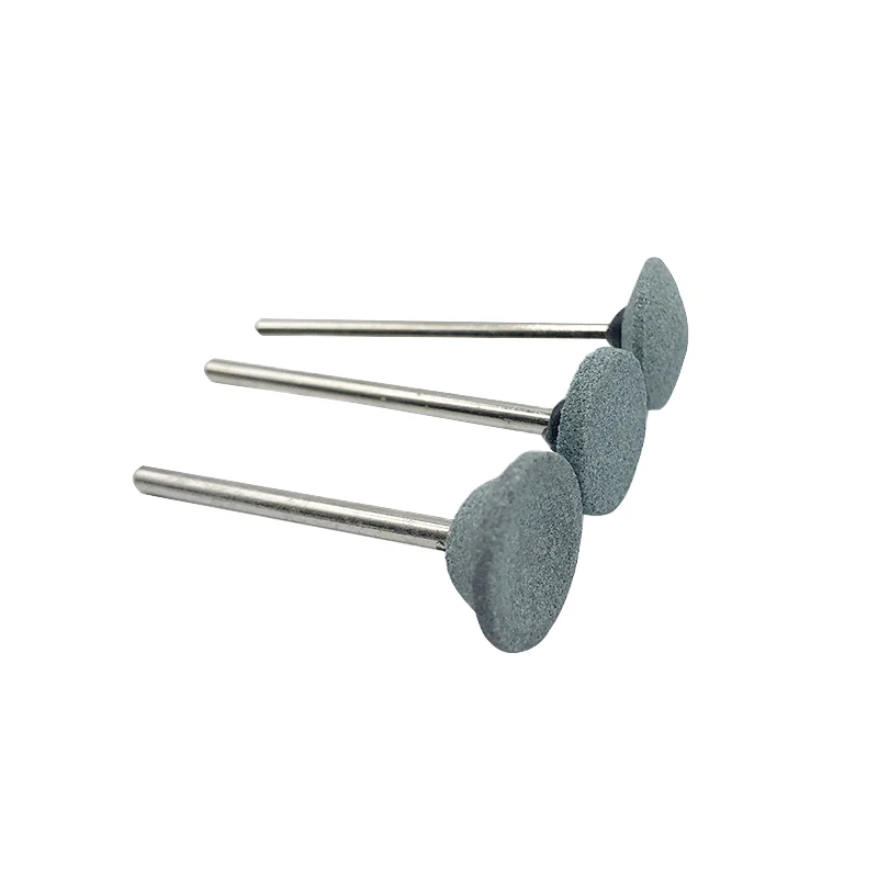 10Pcs Dental Mounted Stone Grinders Gravel Burs 2.35mm Green Stone For Contouring And Shaping Porcelain And Metals