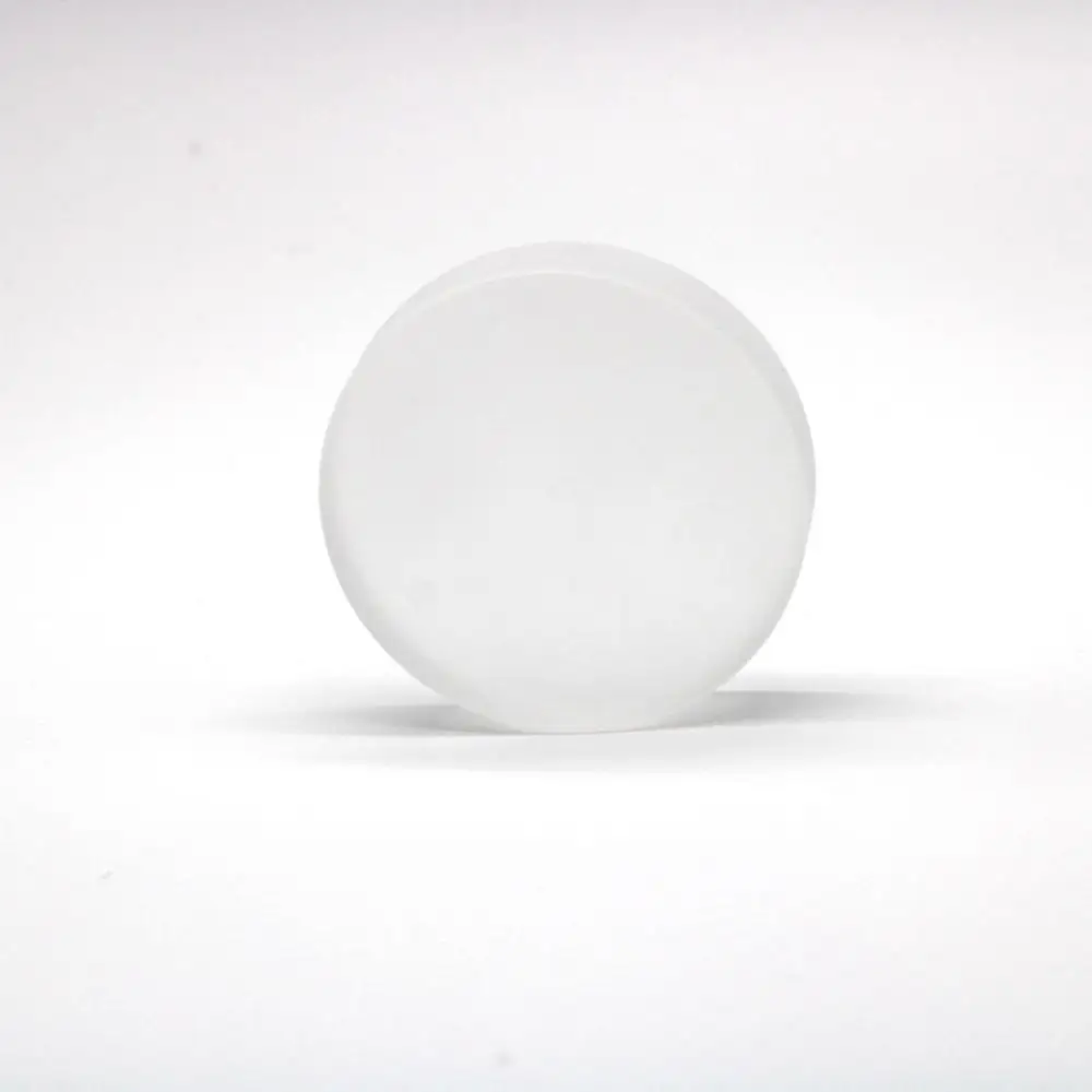 Disco de placa de cristal de cuarzo redondo de una pieza D50x6mm y 2 uds D50x8mm