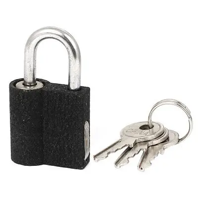 Cabinet Drawer Door Box Locking Security Padlock 25mm Length w Keys