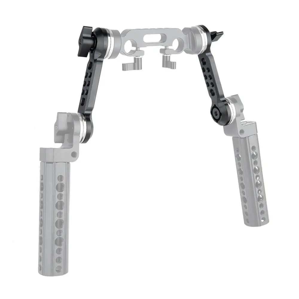 NICEYRIG Shoulder Rig ARRI Rosette Extend Arm Cheese Support Arm DSLR Camera Rig Cage Handle Mount Aluminum (Pack of 2)