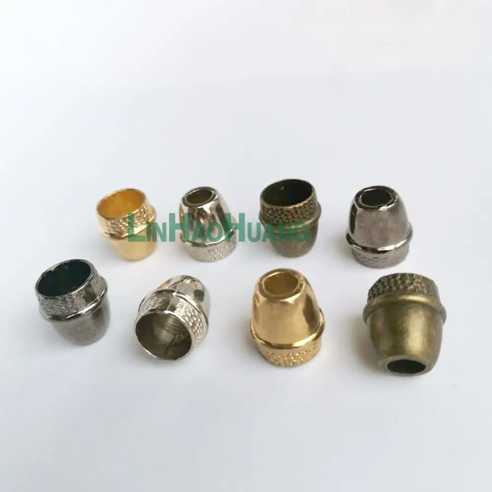 Rolhas de sino de liga de zinco 50 pol. para cabo de níquel com trava para 5mm 6mm preto/dourado/bronze frete grátis