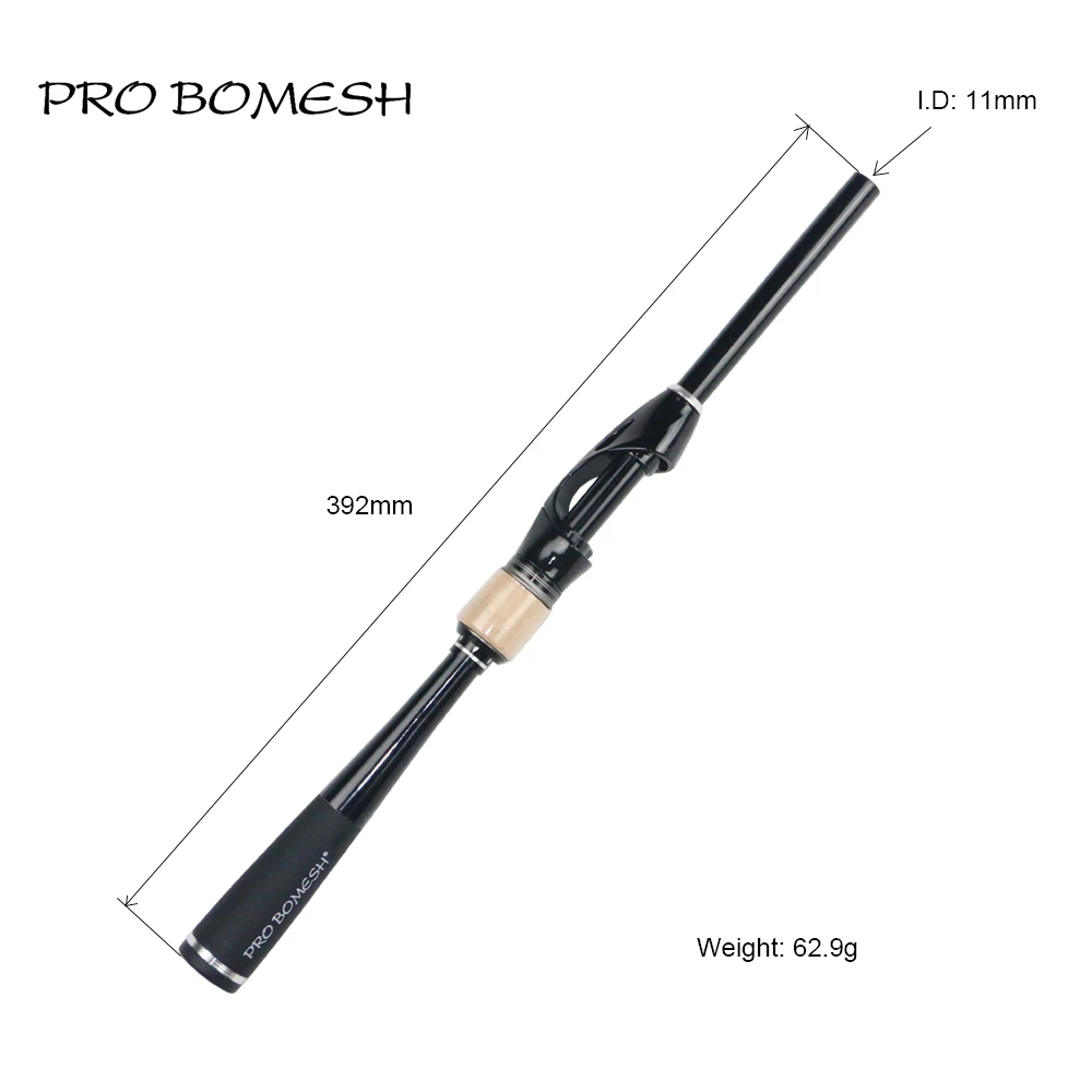 Pro Bomesh 1Set Taper Carbon Tube Grip Butt Section Spinning Rod Building Component Handle Rod Repair DIY Blank Accessory