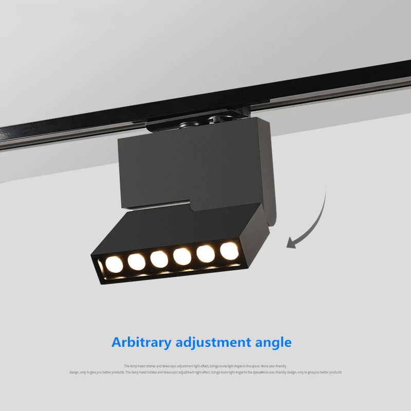 

Dimmable LED Track Light 6W 12W Ceiling Rail Spotlight Led Tracking Fixture Spot Lamp Lighting For Shop Store Home Showroom