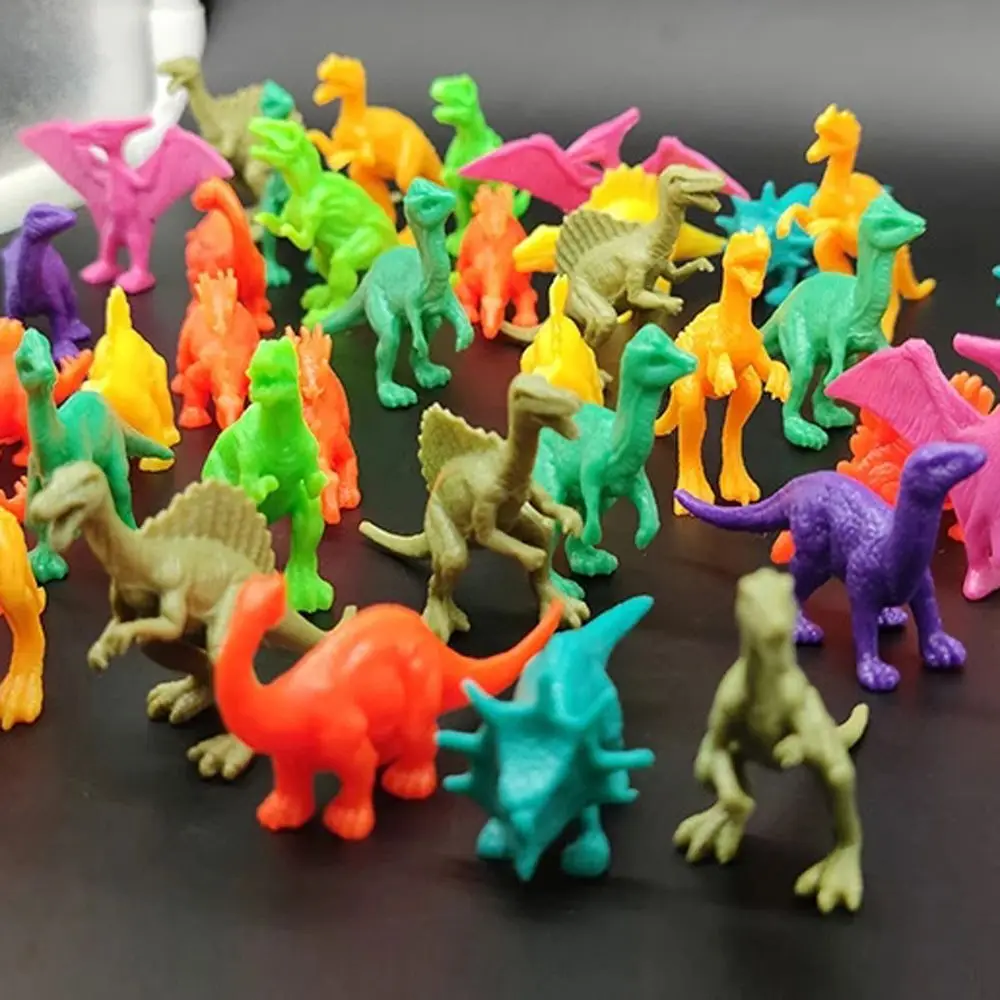 20 Stks/set Mini Dieren Dinosaurus Simulatie Speelgoed Effen Dinosaurus Model Actiefiguren Klassieke Oude Collectie Voor Jongens Gift