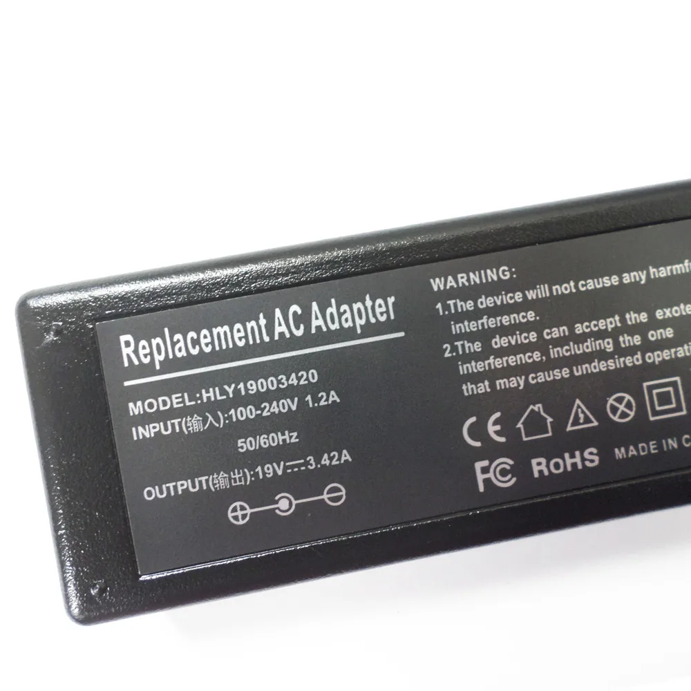 65W AC Adapter Charger สายไฟสำหรับ Acer Gateway Nv5213u Nv5214u NV5302u NV5309h NV5321h NV5329h NV73A03u