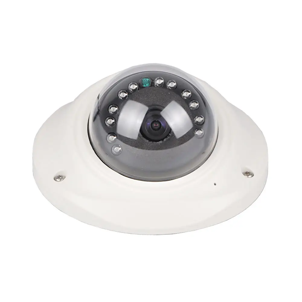 Mini AHD CCTV Camera 5MP 180 Degree Fisheye Lens IR Night Vision Vandalproof Metal Dome Indoor Security Camera