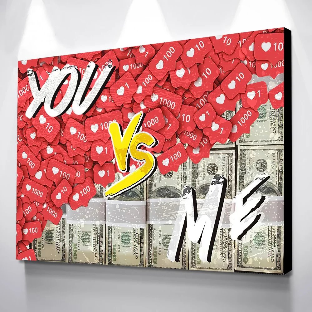 Home Decor Wall Art Canvas Nordic Poster Label With Money Wall Painting Picture Posters And Prints Living Room New Hot Sale
