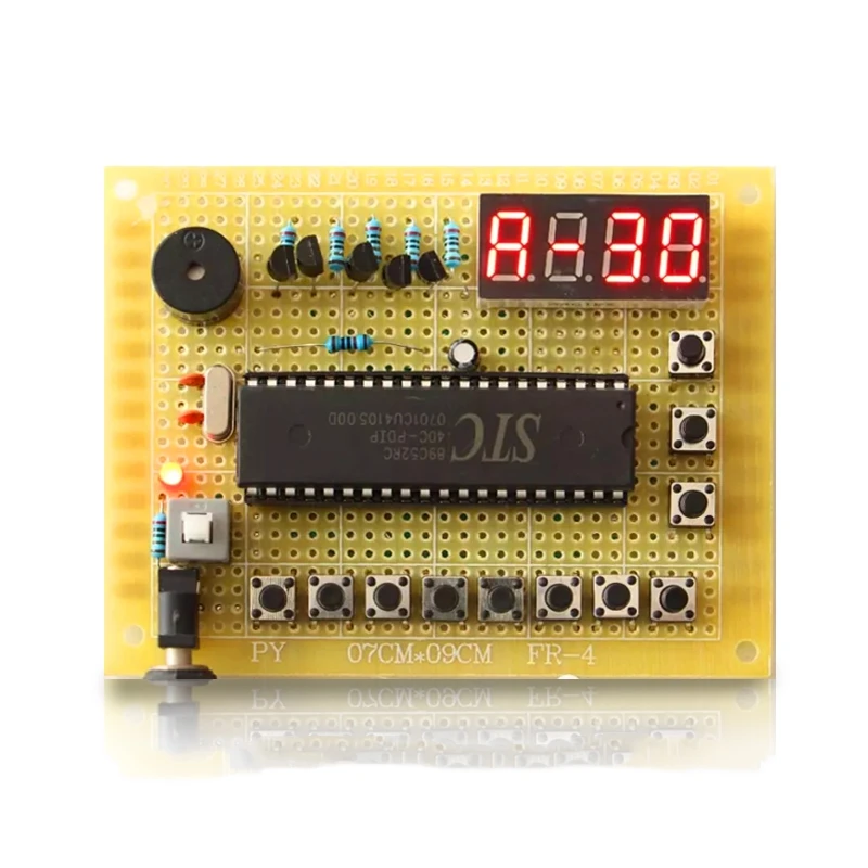 Based on 51 single-chip microcomputer course to learn welding DIY kit digital display eight-way answering device making parts