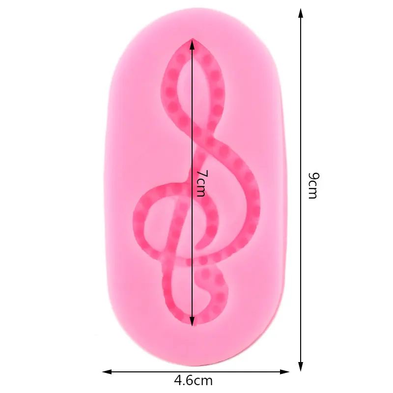 Music Note Silicone Molds Fondant Cake Decorating Tools Cupcake Topper Candy Chocolate Gumpaste Mould Jewelry Resin Clay Moulds
