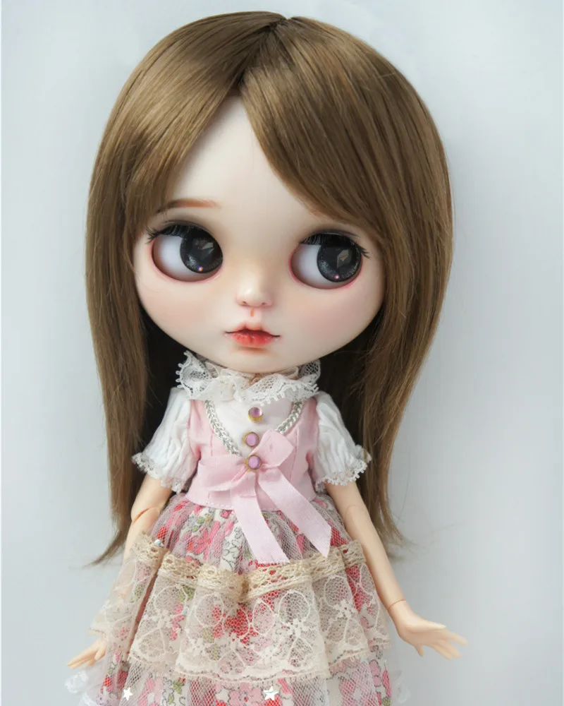 Full Sizes Doll Accessories  JD046  1/12 1/8 1/6 1/4 1/3 Mid Long Nature straight cut Synthetic mohair YOSD MSD SD DOD BJD wigs