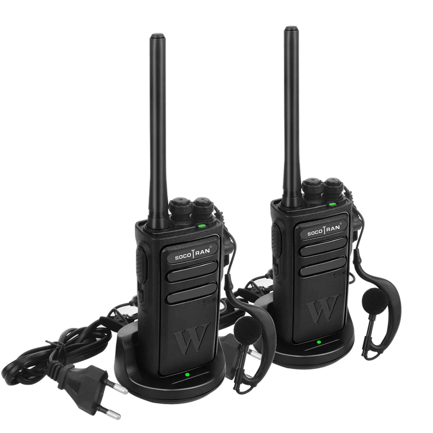 

2pcs/Lot Socotran WH-118 Walkie Talkie Two Way Radio Station UHF 400-470MHz 16CH Portable Transceiver with Earpiece