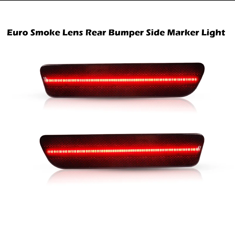 For Ford Mustang 2005 2006 2007 2008 2009 LED Side Fender Marker Reflectors Parking Lamp Red Rear Side Fender Lights