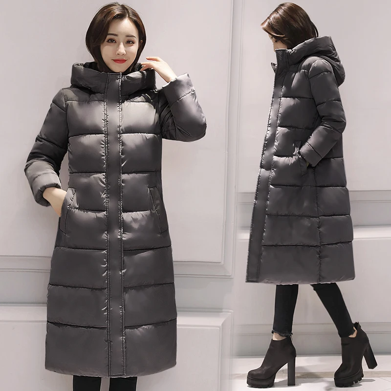 

Winter Jacket Women Parka Down Cotton Padded Long Coat Women Warm Korean Womens Coats Abrigos Mujer Invierno 2020 KJ663