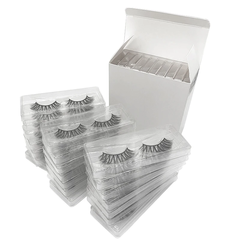 Wholesale Eyelashes Package Mink Eyelashes Set Bulk Lashes Fluffy Dramatic Fake Eyelashes Natural 3d Mink Lashes Pack