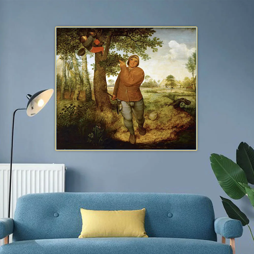 Bruegel Pieter - The Peasant and the Nest Robber Canvas Oil Painting Aesthetics Wall Hanging Decorative Decor Home Decoration