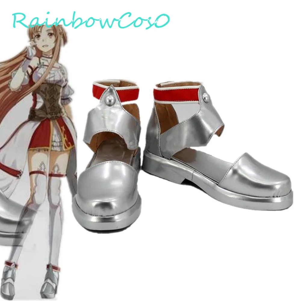 

Sword Art Online Hollow Realization SAO Yuuki Yuki Asuna Cosplay Shoes Boots Game Anime Halloween RainbowCos0 W1518