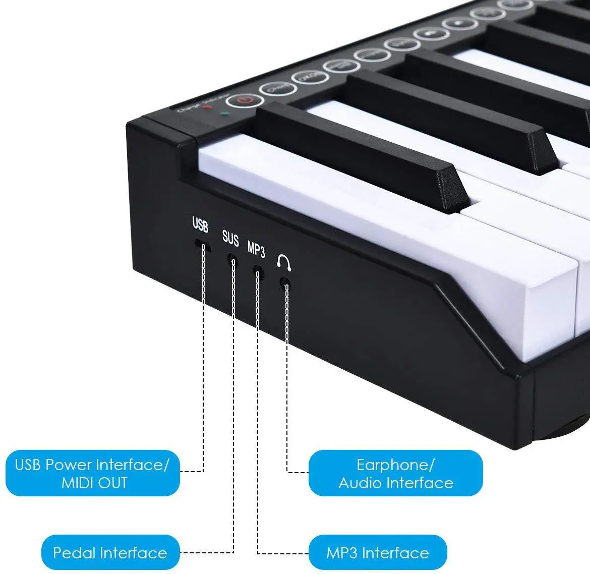 Wersi portable intelligent Bluetooth electronic piano 88 key ultra thin multifunction