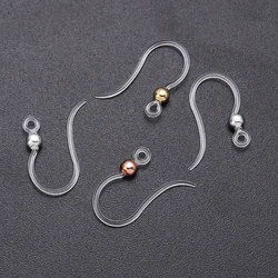 Louleur Transparent Resin Ear Hook For Jewelry Making Earrings Earring Hook Base Setting DIY Accessories Wholesale