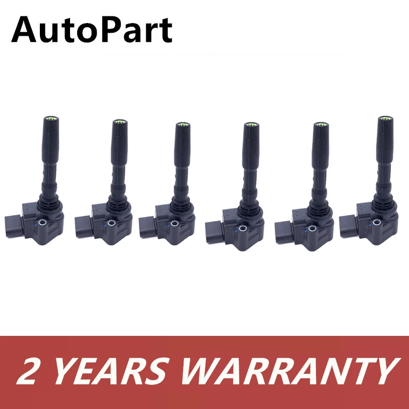 

6PCS Engine Ignition Coil For Audi S6 A6 A7 4G A8 3x RS7 4G 4.0TSI For Bentley Flying Spur 079905110H 079905110J 079905110K