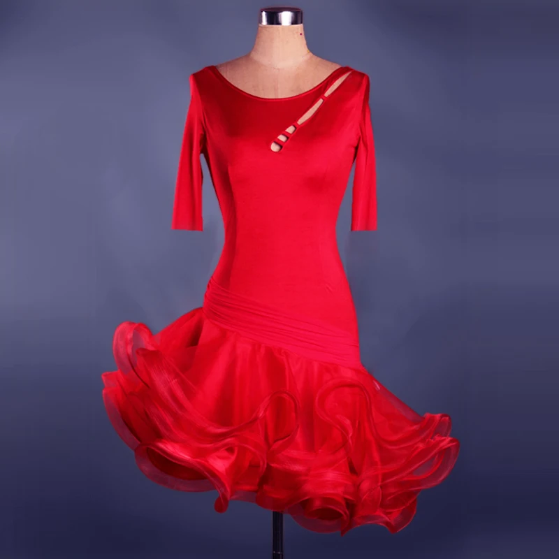 2020 New style Latin dance costume spandex latin dance dress for women latin dance competition dresses 2XS-6XL