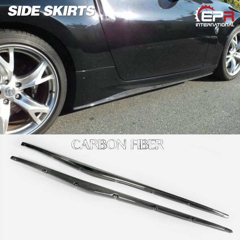 

For Nissan Z34 370z Car Covers Car Accessories Carbon Fiber Side Skirt Step Extension Body Kit Cay-styling Fit Body Kit