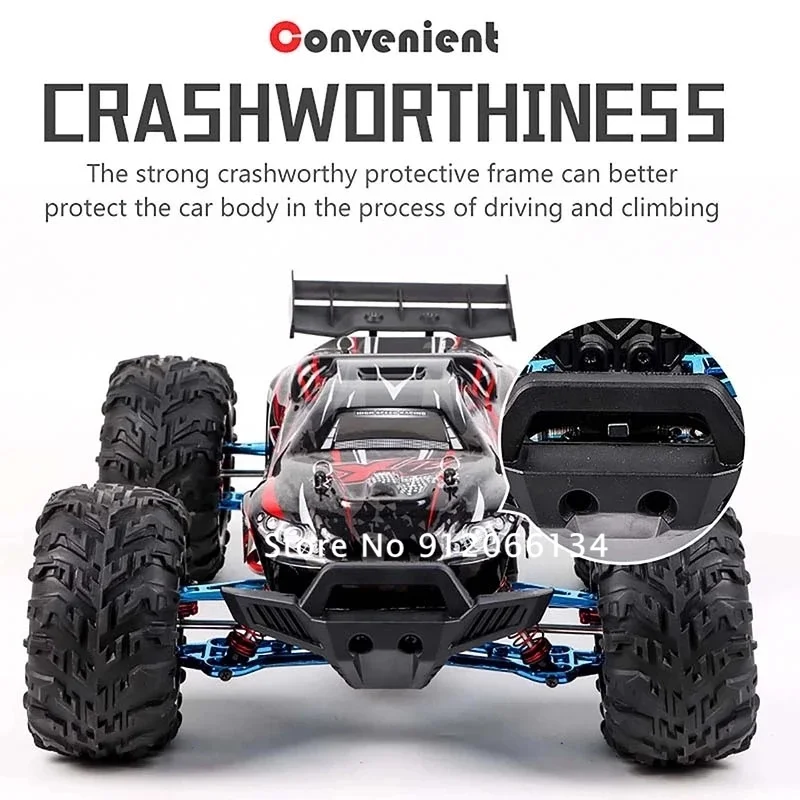 1:10 80KM 4WD Brushless Alloy Off-Road Remote Control Truck Car 45° Climbing Shock Absorption High Speed Drift Racing RC Car Toy