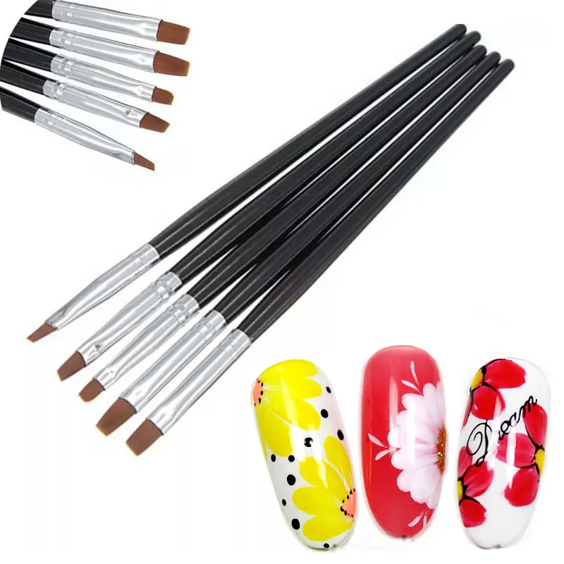 Nail Art Brush Set UV Gel Polish Painting Drawing Brush Pen Nail Manicure Tool Sponges Nails Art Brush Nail Art Liner Brush Kit