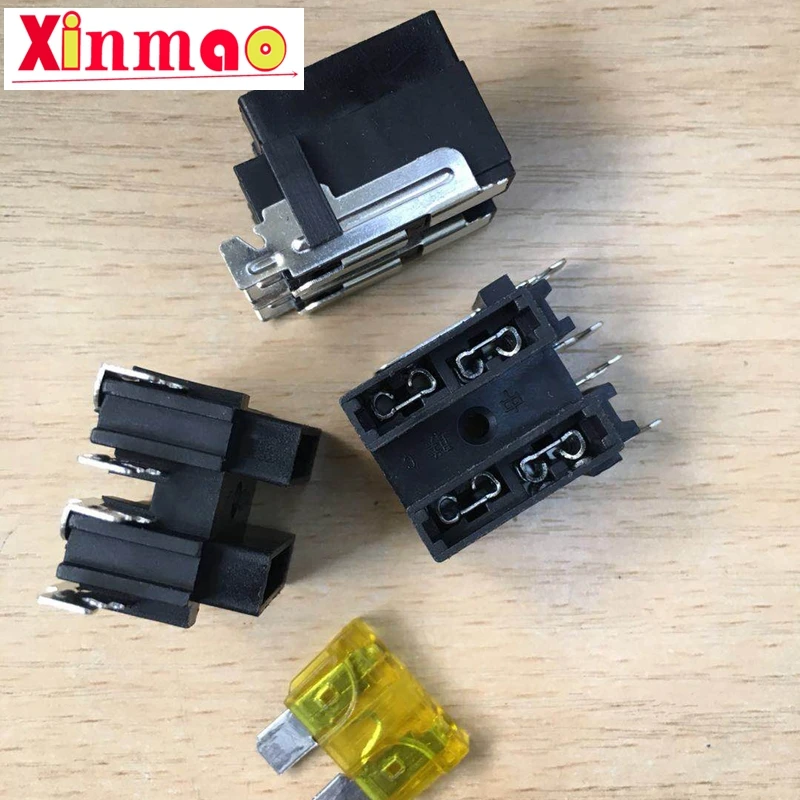 1PCS Double socket fuse holder box for automobile medium fuse holder