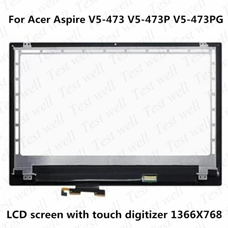 Original 14''LCD For Acer Aspire V5-473 V5-473P V5-473PG lcd assembly With frame Laptop touch digitizer Screen