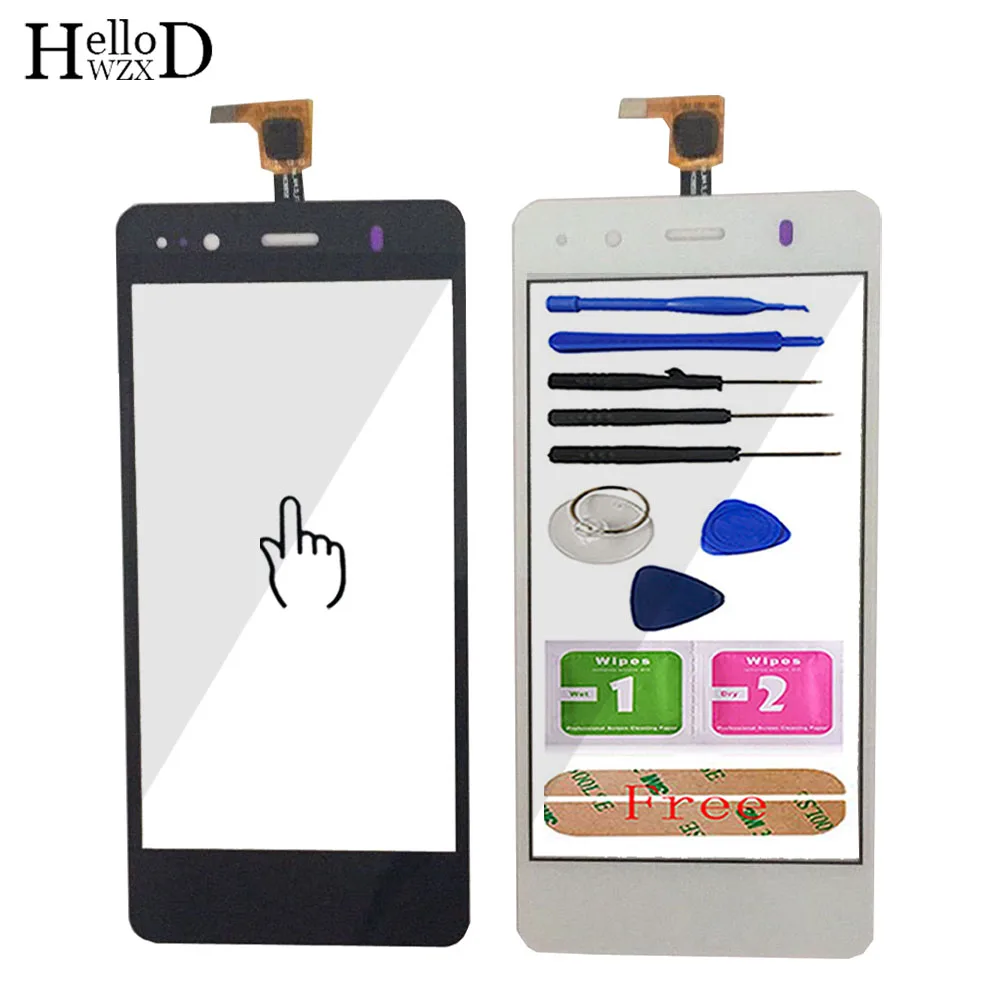 

4.5inch Touch Glass For BQ Aquaris A4.5 Touch Screen Glass Front Glass Digitizer Panel Lens Sensor Tools Adhesive