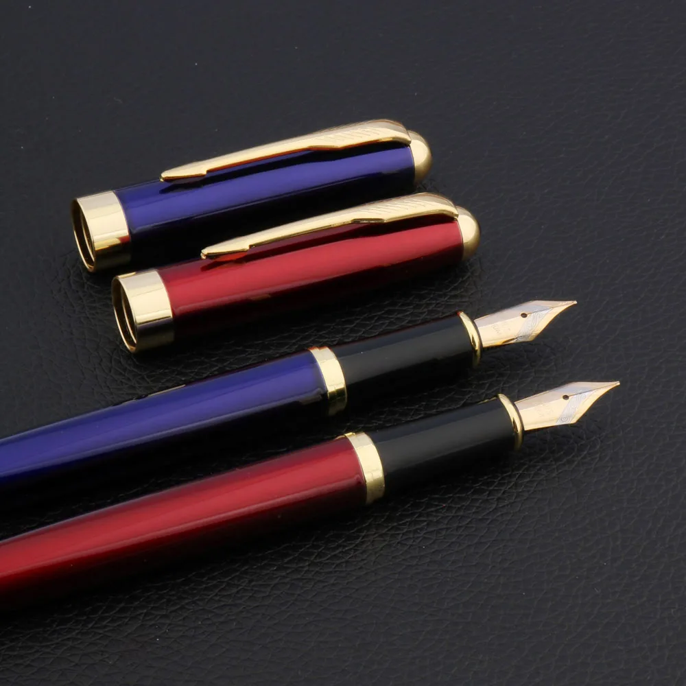 metal 339 red blue and golden classic Feather Arrow Business gift Fountain Pen