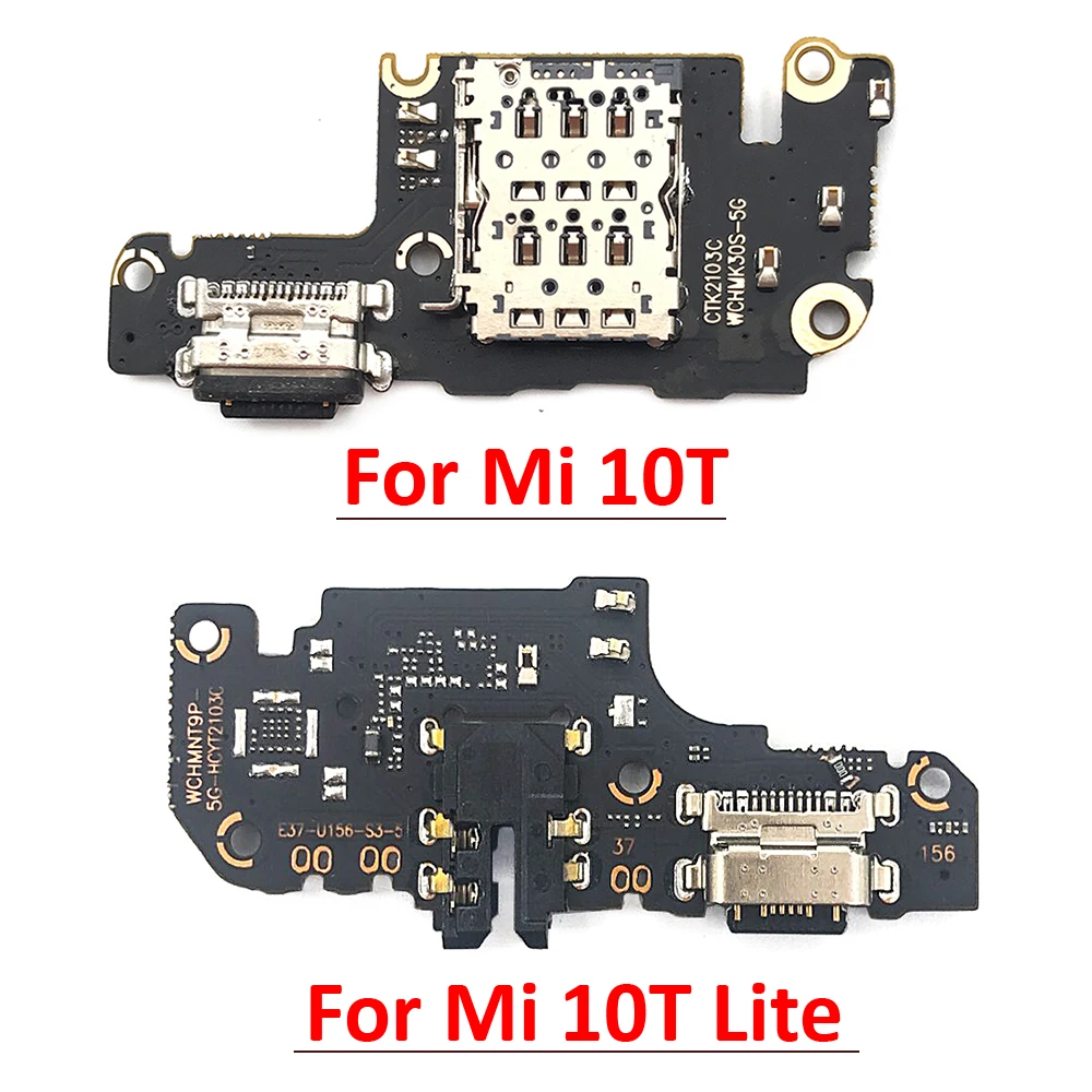 New USB Charging Port Board Flex Cable Connector Parts For Xiaomi Mi 8 9 9T 10T 10 11 12 Lite Pro Microphone Module