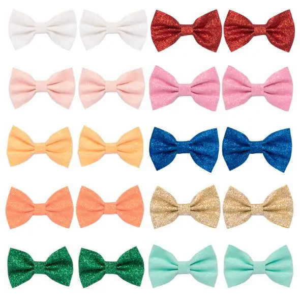 

20pcs/lot Colorful Bows Clips 5.5cm Girls Hiar Clips hairpins barrettes for women kids Children Girls Hair Accessories Headwear