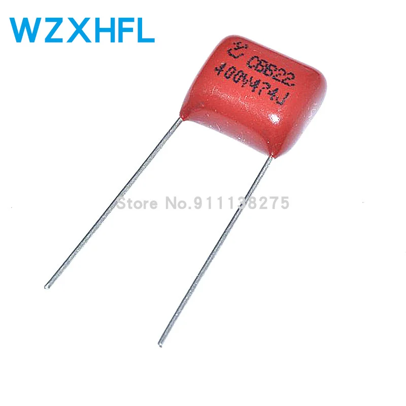 10pcs/lot Original CBB 474J 400V 0.47UF 474NF P10mm  15mm Metallized Film Capacitor 400V474J 474 400V