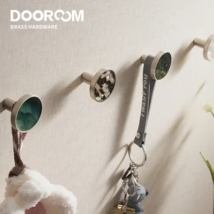 Dooroom mobilyaya pirinç kapı kolları-renkli kalkan, mat nikel, fırçalanmış gümüş kancalar, dolap, dolap, dolap, çekmece, topuzlar Bir kepçenin sapına 8 çekirdekli satışlar-no. 4