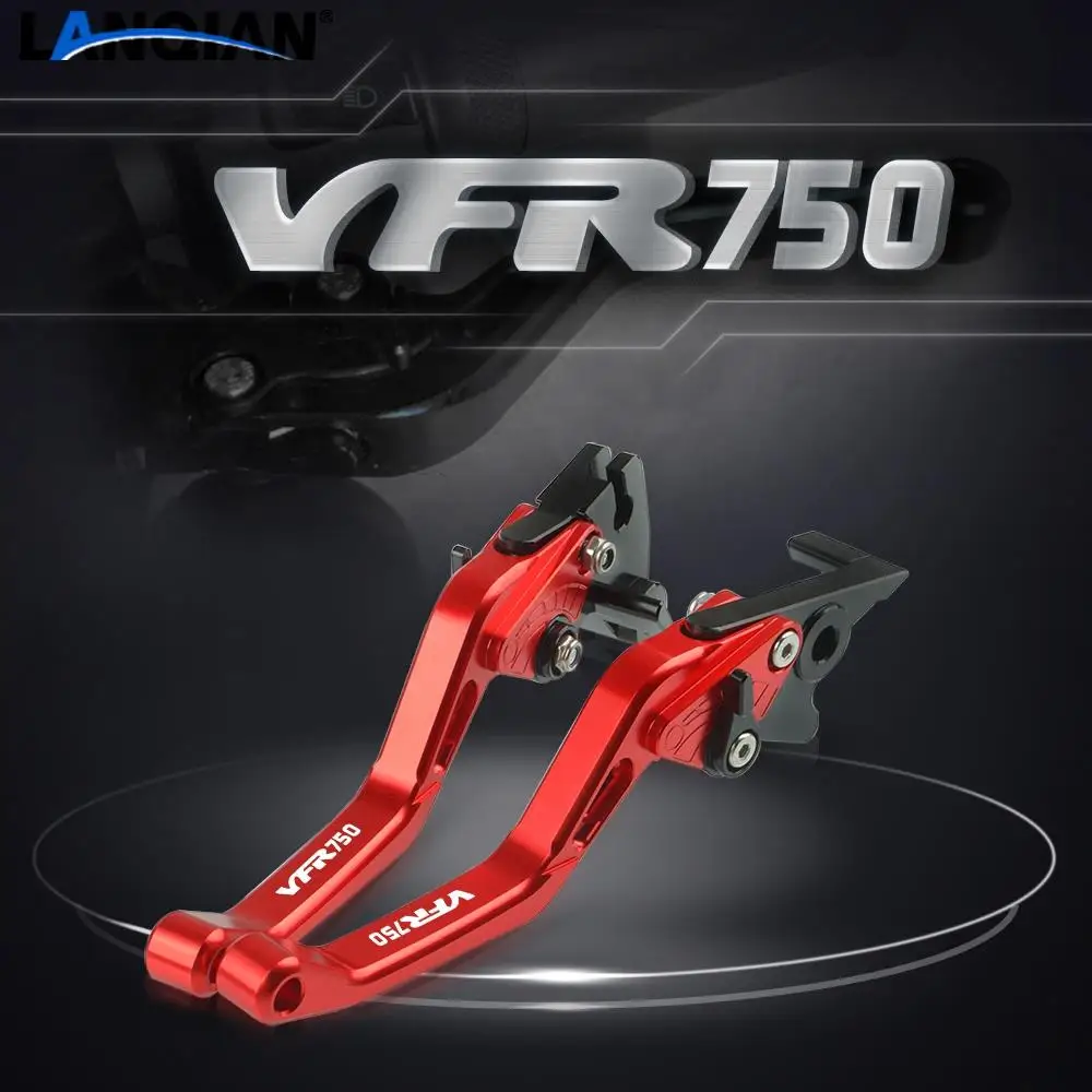 For Honda VFR750 F R Motorcycle Short Aluminum Adjustable Brake Clutch Levers VFR750 1991-1997 VFR750F VFR750R 86-98 Accessories