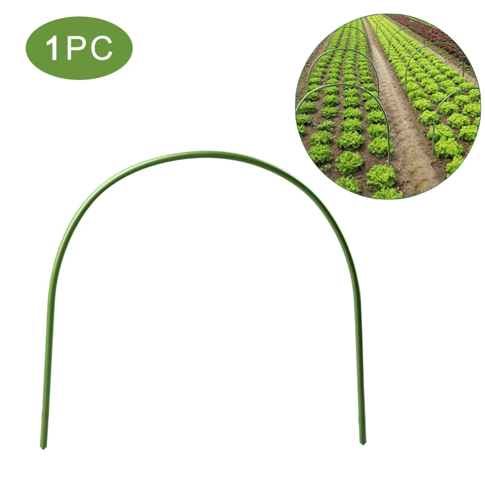 

4ft Greenhouse Hoops Garden Plant Hoop With Plastic Coated Rust-Free Garden Tunnel Support For Garden Stakes