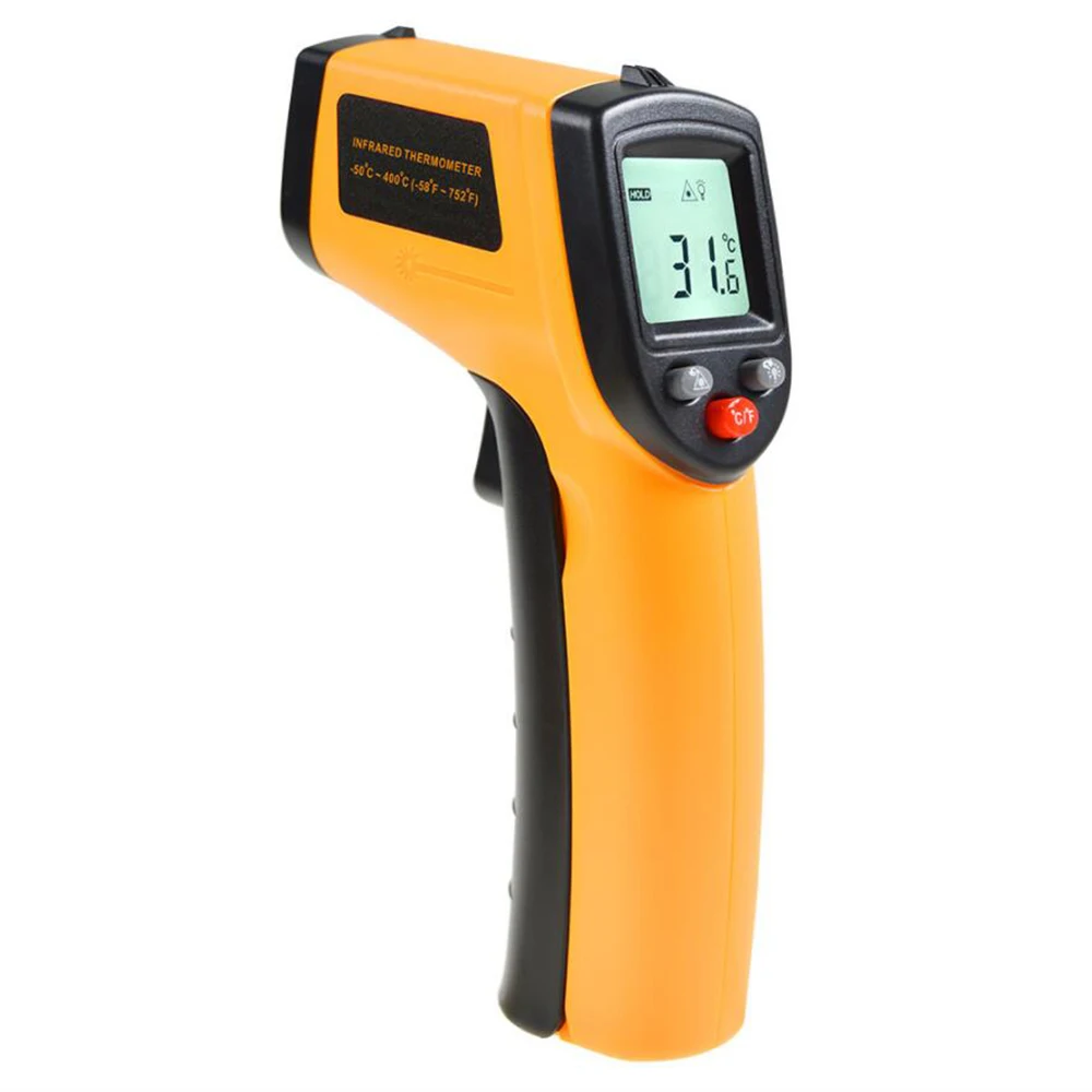 Digital Infrared Thermometer -50~400℃ Laser Temperature Meter Gun Digital LCD Industrial Outdoor Laser Pyrometer IR Thermometer