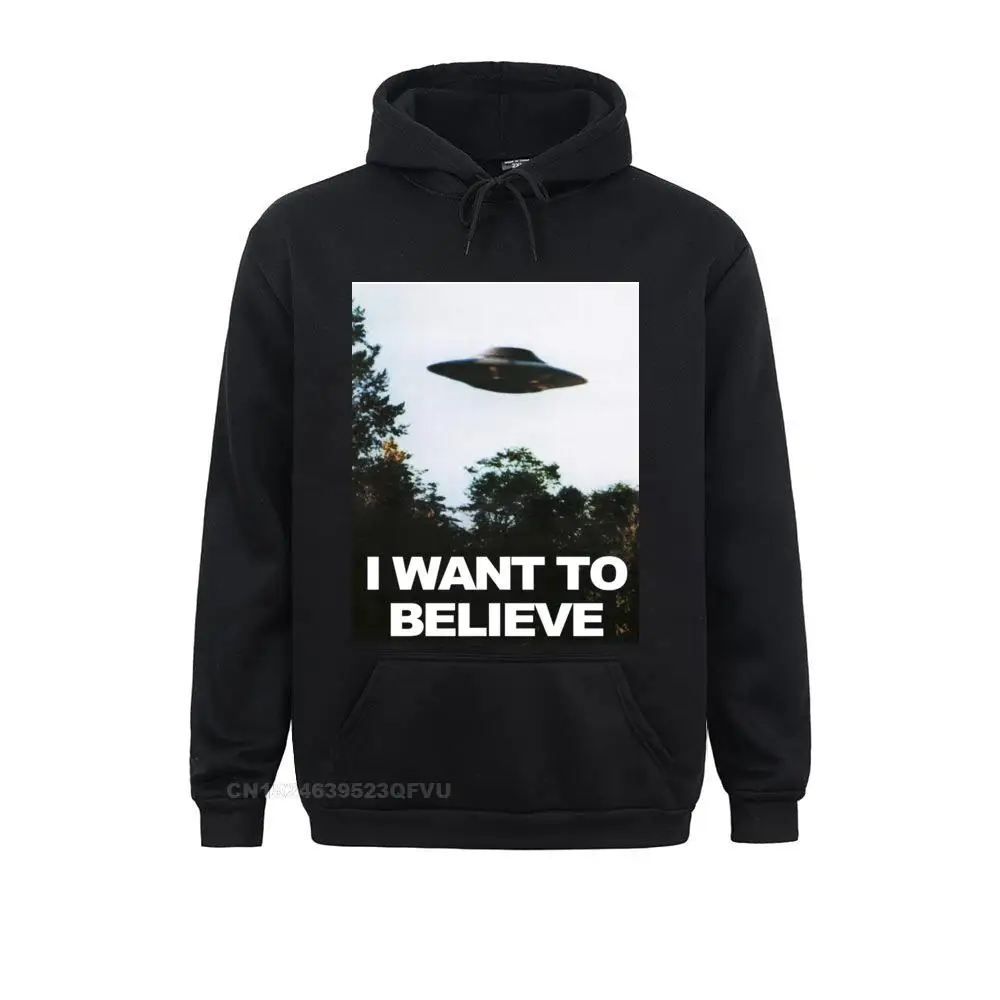 Mens Clown Pullover Hoodie X Files ฉันต้องการที่จะเชื่อ Hoodie ผู้ชาย Pullover Hoodie น่ากลัวพิมพ์ Kawaii เสื้อผ้า