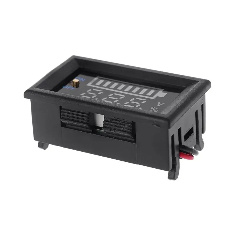 12V รถแบตเตอรี่ไฟแสดงสถานะโวลต์มิเตอร์ Power เครื่องทดสอบสวิทช์