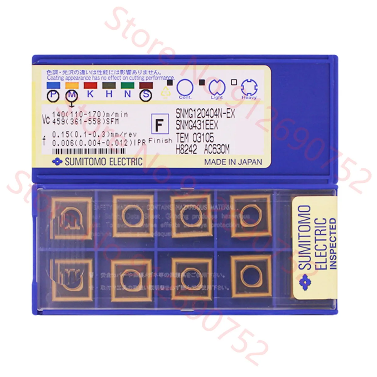 SNMG120404N SNMG120408N-EX AC630M SUMITOMO Carbide Insert SNMG Inserts