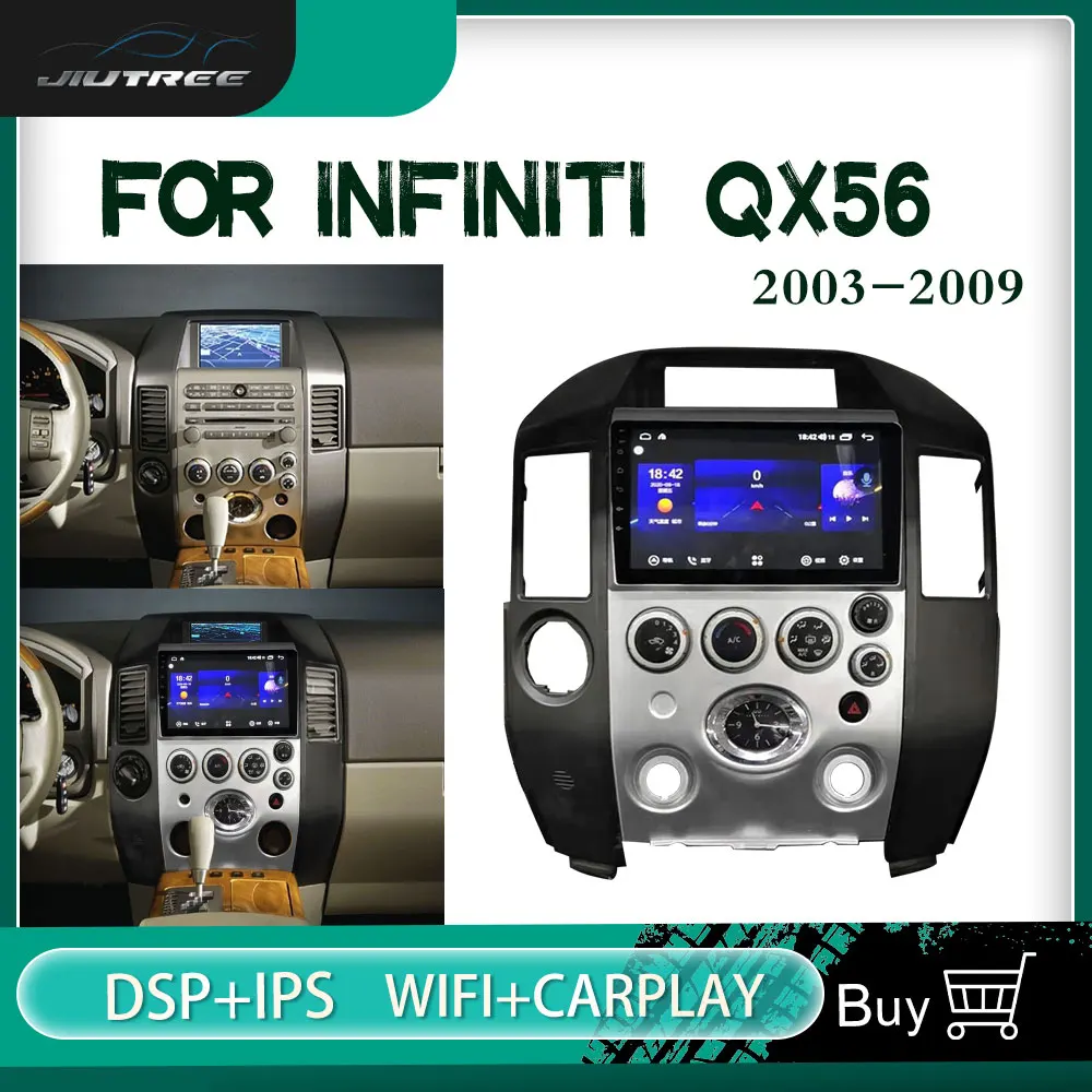 2din Android For Infiniti QX56 2003 2004 2005 2006 2007 2008 2009 Car Radio Multimedia Video Player Navigation GPS Android DVD