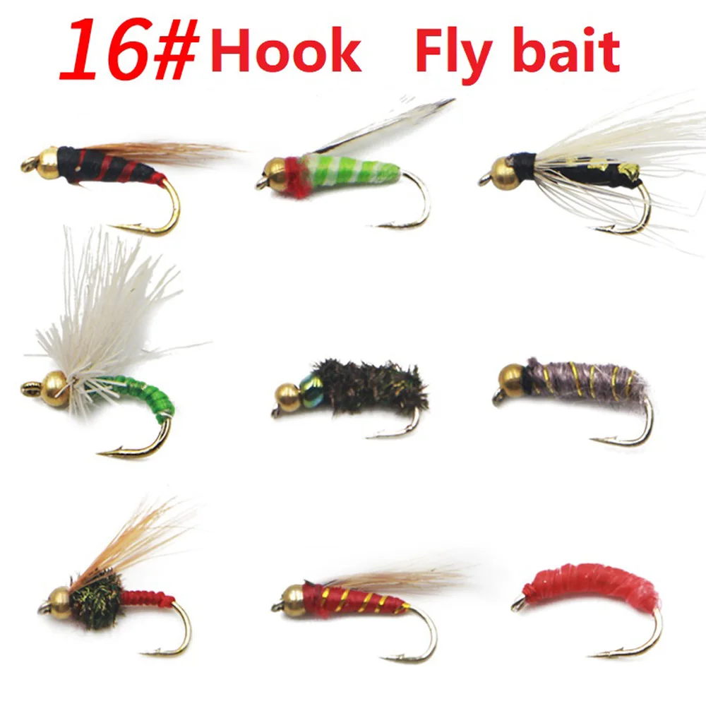 1pcs/lot Fly Fishing Lures insect hook 16# High Carbon Steel Hook Trout Carp Bait Nymph Scud Fly Lure Fishing Tackle  крючок