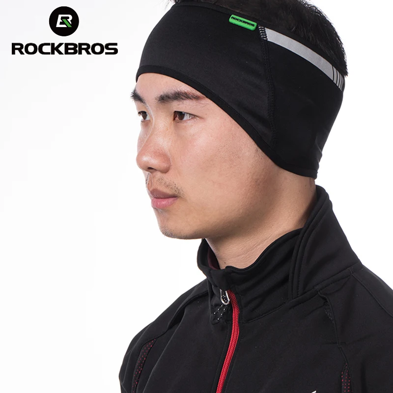 

ROCKBROS Cycling Bike Outdoor Wear Tab Sports Headband Cap Hat Protector For Ear Winter Warm Fleece Bicycle Equipment Ear Warmer