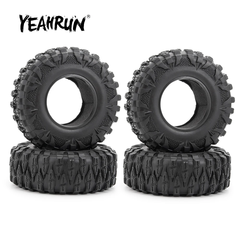 YEAHRUN 2.2 inch Rubber Wheel Tires OD 120mm dla TRX-4 Axial SCX10 II 90046 Wraith 1/10 RC Crawler Car Truck Model Upgrade Parts