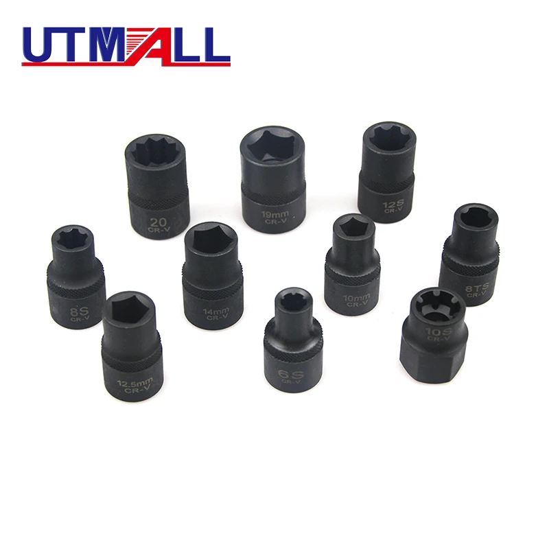 10 قطعة مقبس خاص الفرامل الفرجار محرك رئيس المسمار مآخذ لنيسان سوبارو فورد بيجو #3