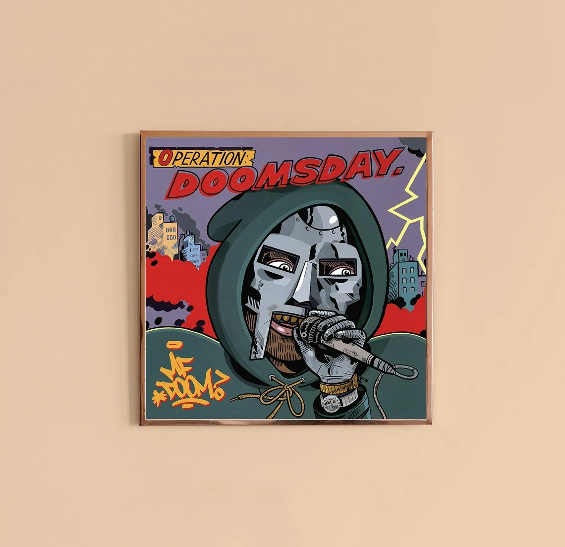 Mf Doom -  Operation -  Doomsday Music Album Cover Canvas Poster Home Wall Painting Decoration (No Frame)