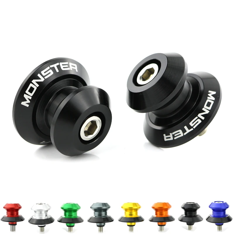 

Swing Arm Sliders Spools Stand Bobbins CNC Aluminum Alloy Fit For Ducati MONSTER 821 Monster 937 Monster 950 Monster 950 Plus